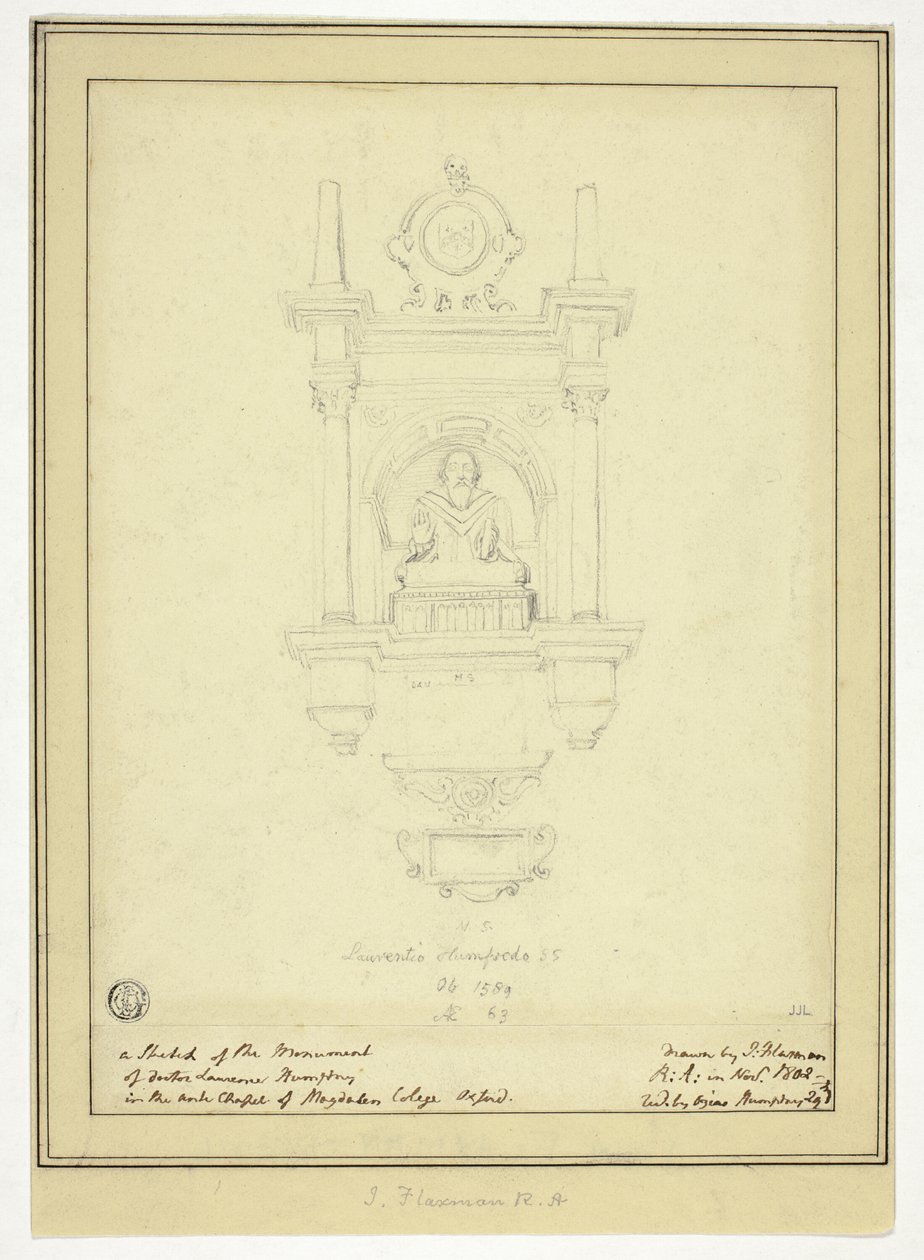 Monumento al Doctor Lawrence Humphrey de John Flaxman