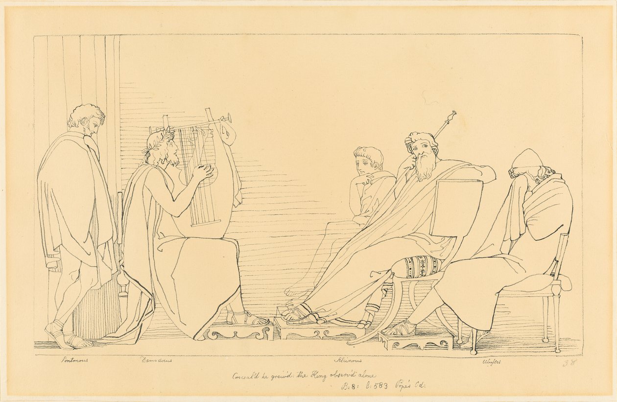 La canción de Demodocus de John Flaxman