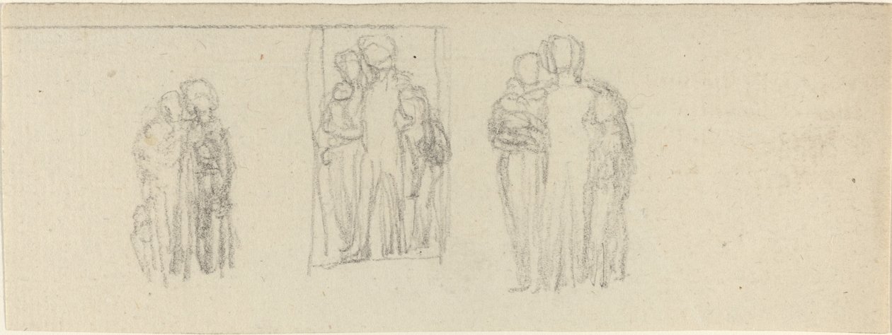 Tres Grupos de Figuras (¿Padres e Hijos?) de John Flaxman