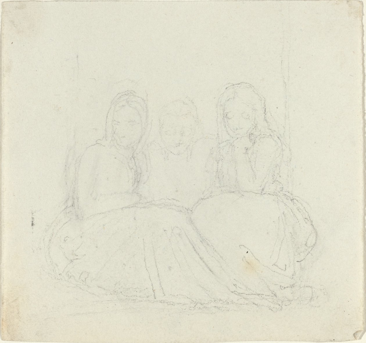 Tres figuras femeninas sentadas de John Flaxman