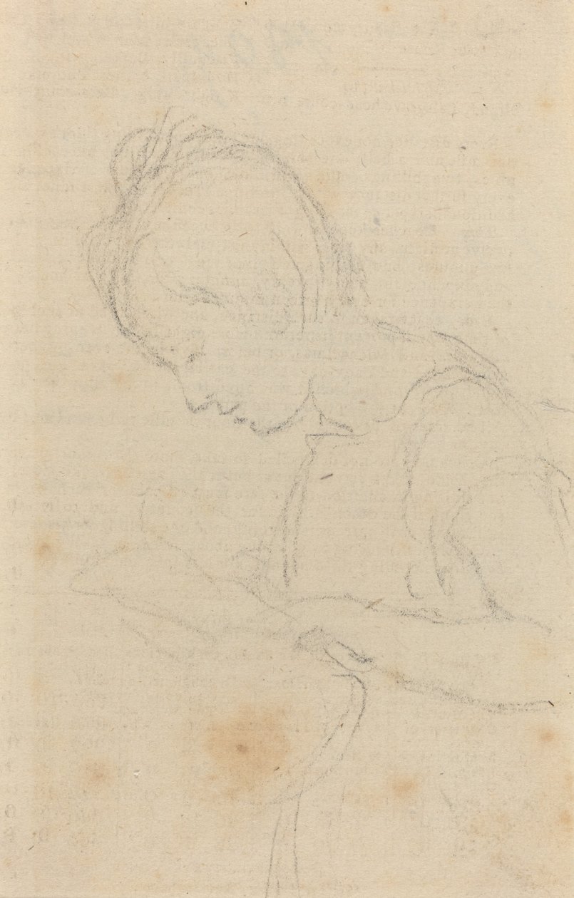 Mujer de perfil de John Flaxman