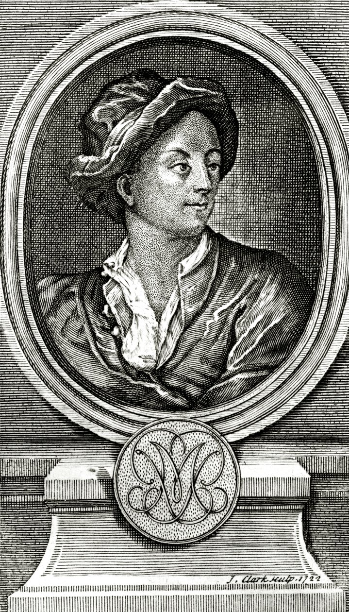 Matthew Prior, grabado por J. Clark, 1722 de John Francis Rigaud