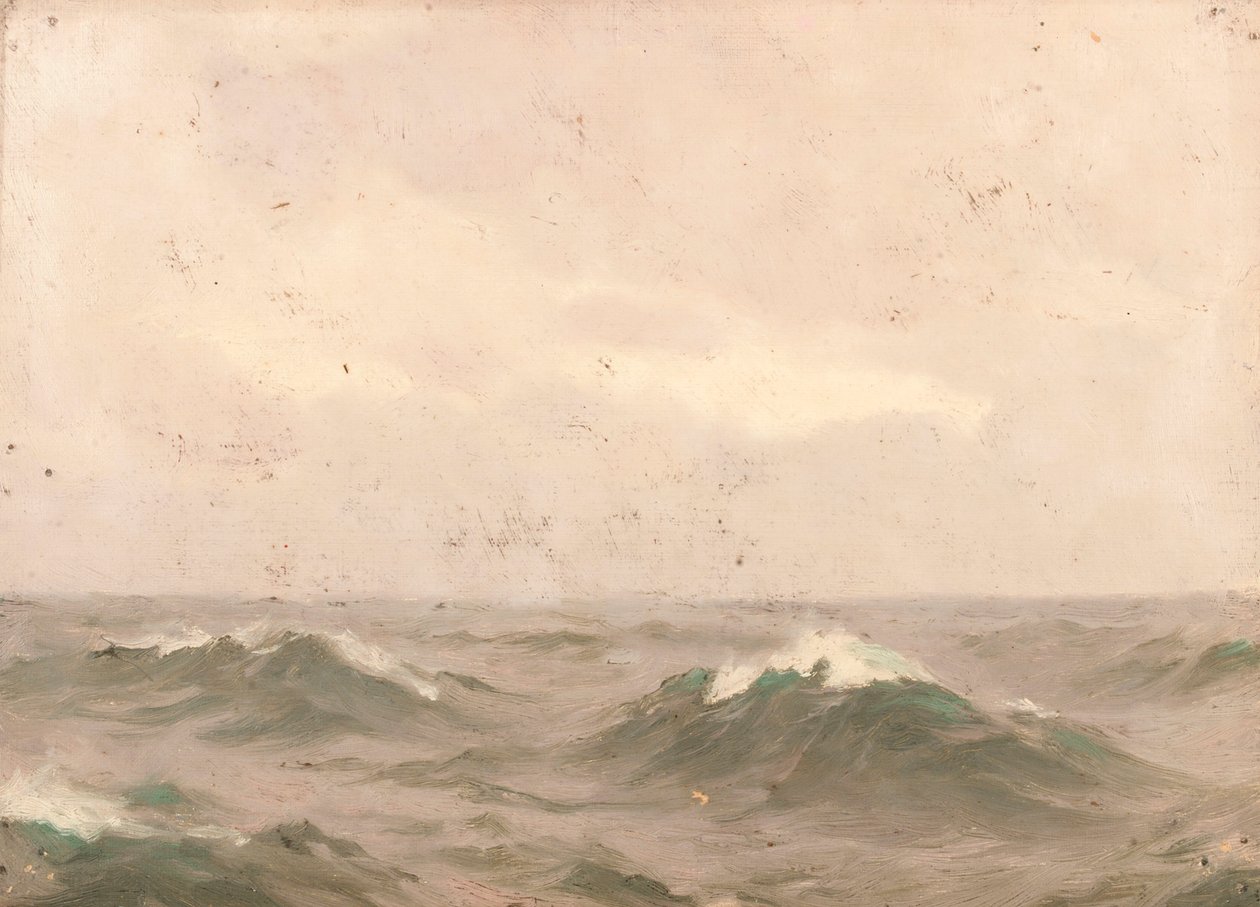 Paisaje marino, c.1900 (óleo sobre lienzo) de John Fraser