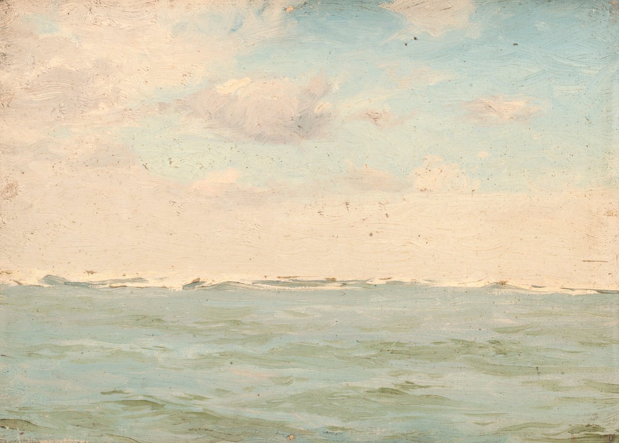 Paisaje marino, c.1900 (óleo sobre lienzo) de John Fraser