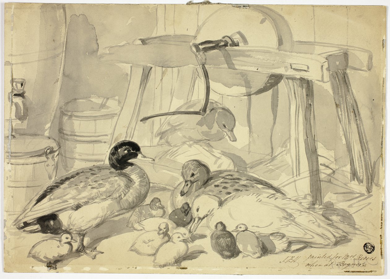 Patos, patitos y piedra de moler de John Frederick Herring I
