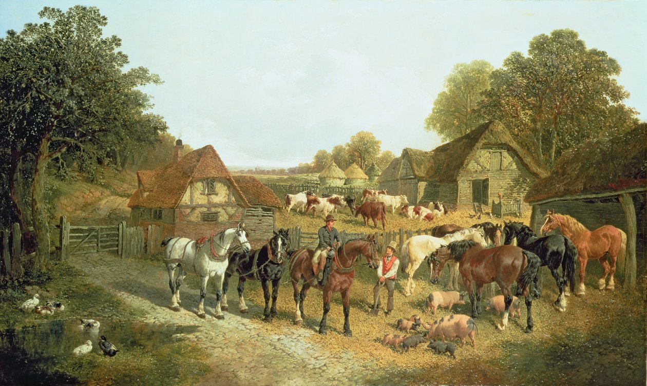 Una granja inglesa de John Frederick Herring Senior