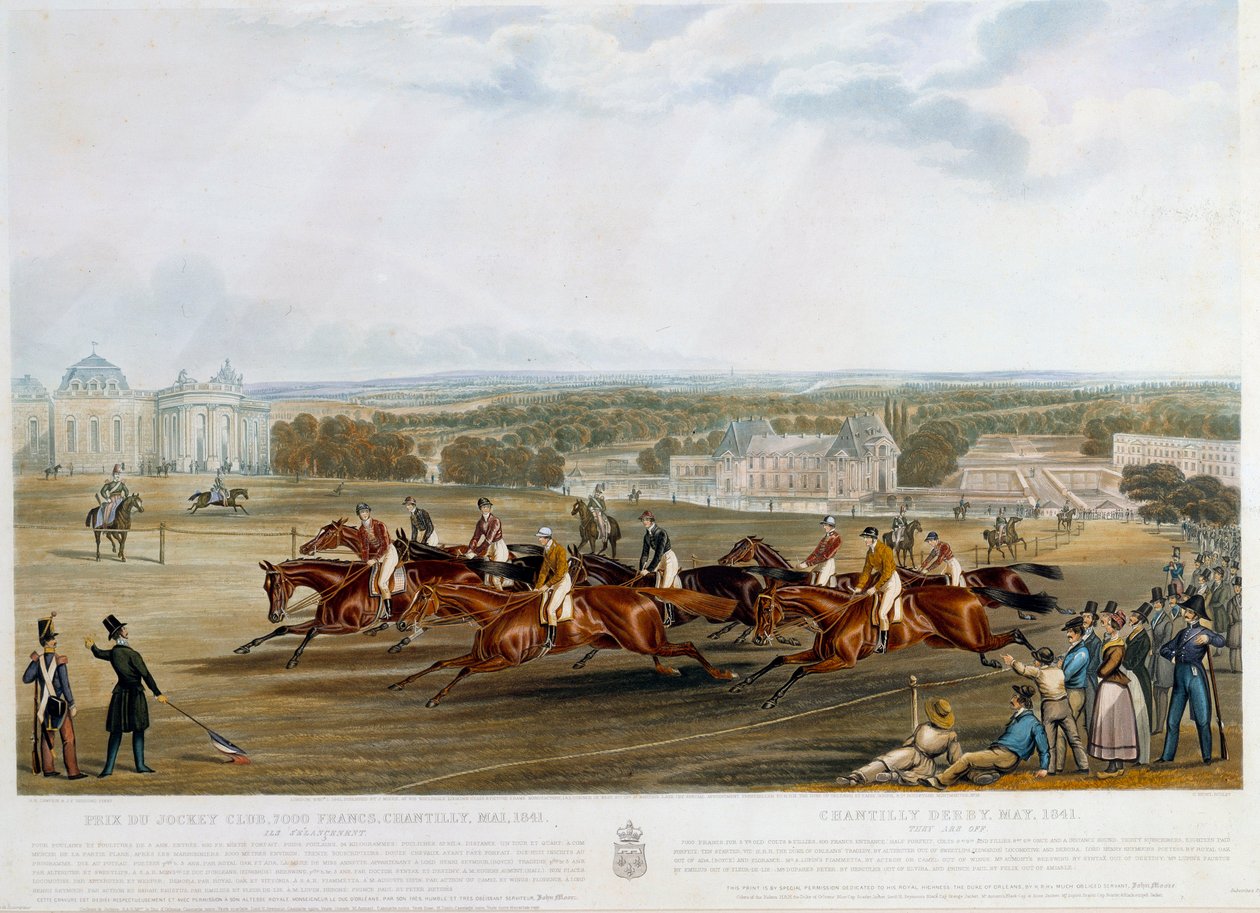 Premio del club de jockey en Chantilly en 1841 de John Frederick Herring Senior
