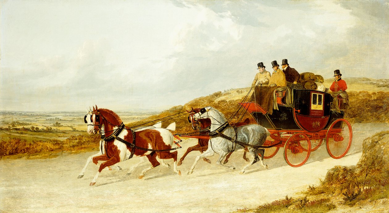 El correo real de Edimburgo y Londres de John Frederick Herring Senior