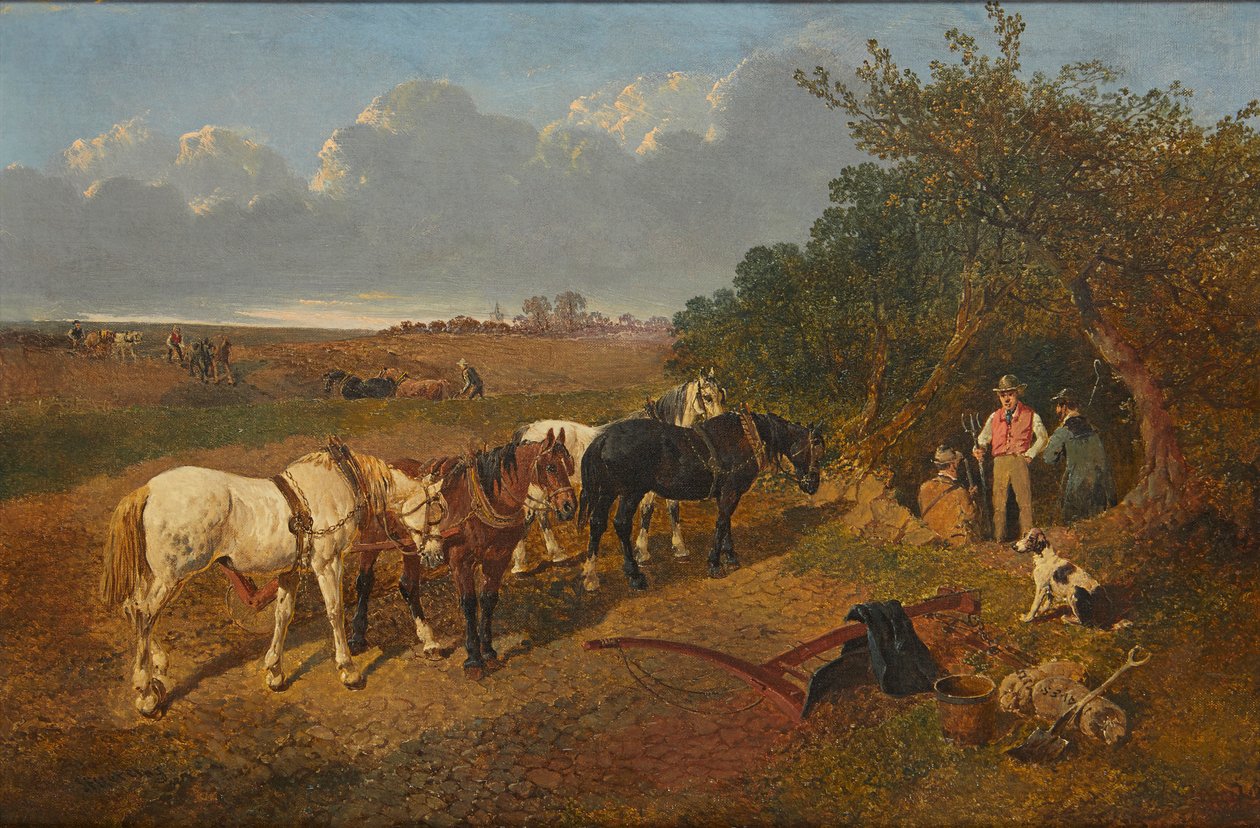 Descansando el equipo de John Frederick Jr. Herring