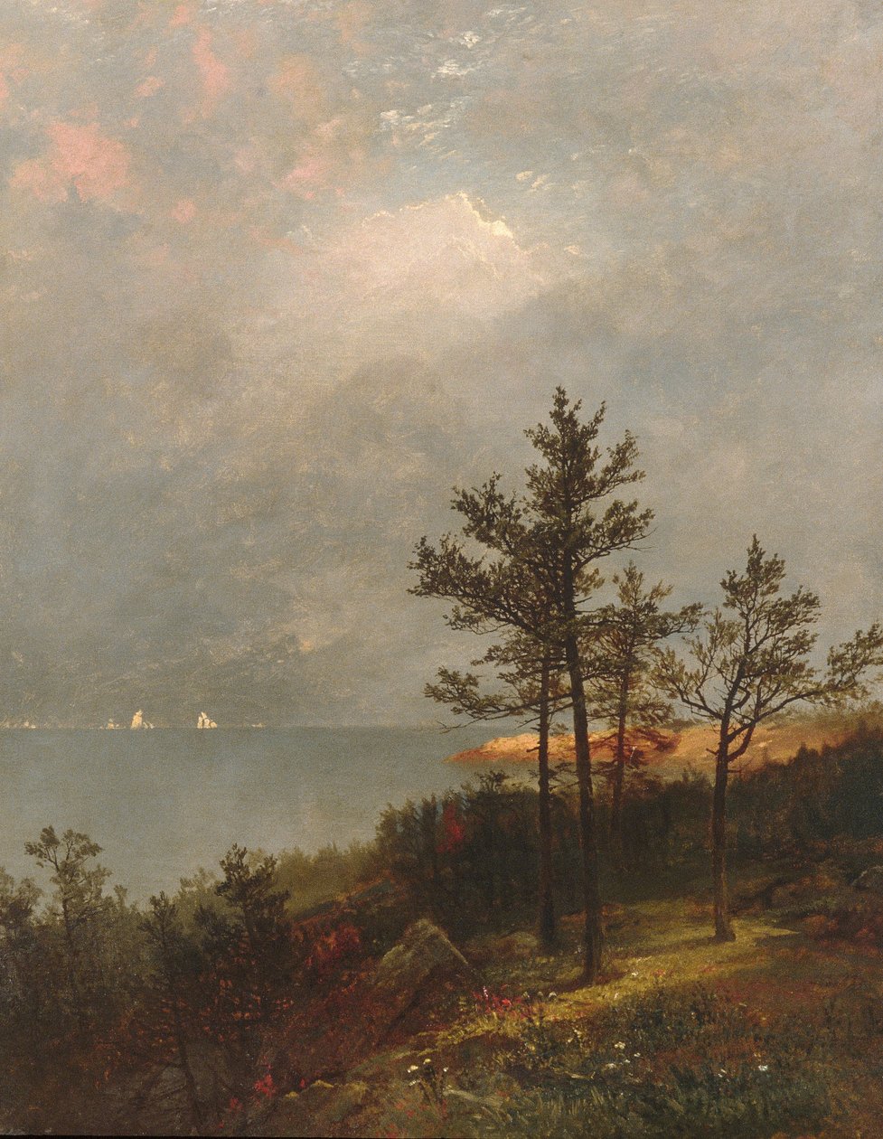 Se avecina una tormenta en el estrecho de Long Island de John Frederick Kensett