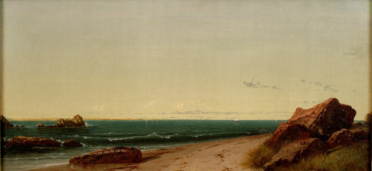 En la costa de Narragansett, 1864 de John Frederick Kensett