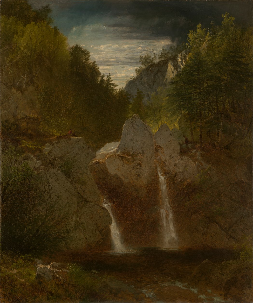 Piscina rocosa, cataratas Bash-Bish de John Frederick Kensett
