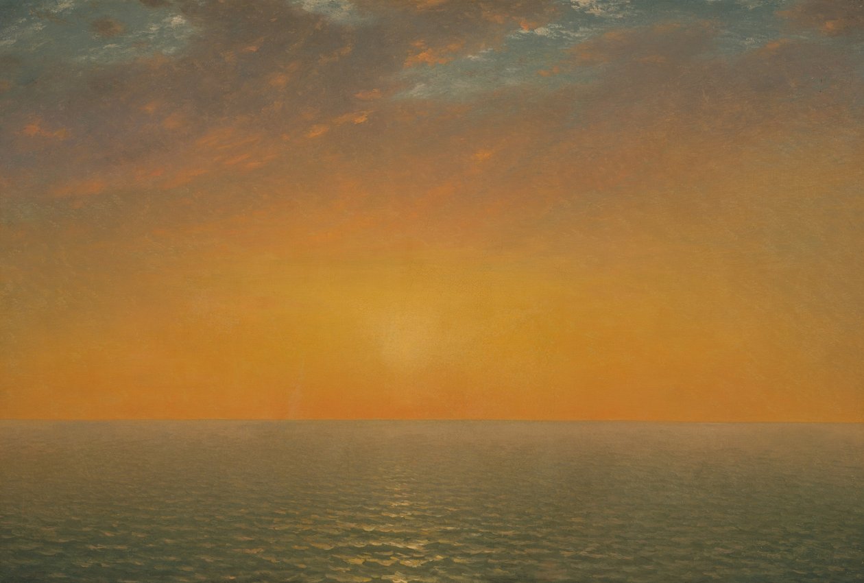 Atardecer en el mar de John Frederick Kensett