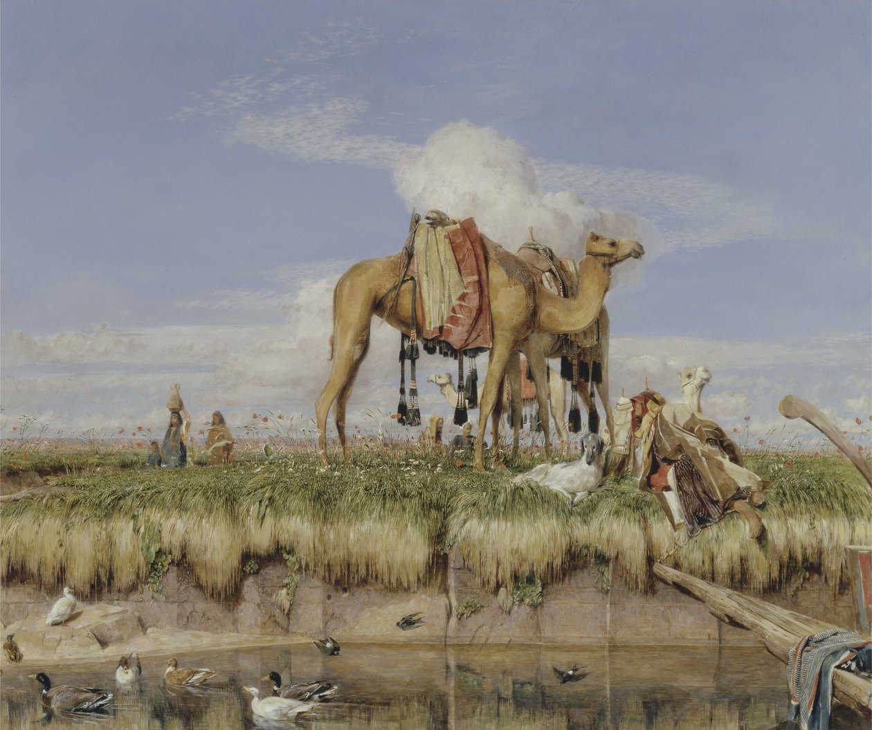 En las orillas del Nilo, Alto Egipto de John Frederick Lewis