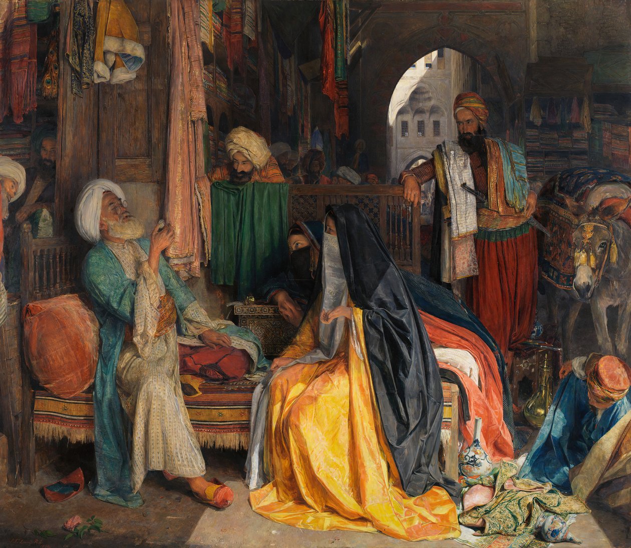 La moneda dudosa, 1869 de John Frederick Lewis
