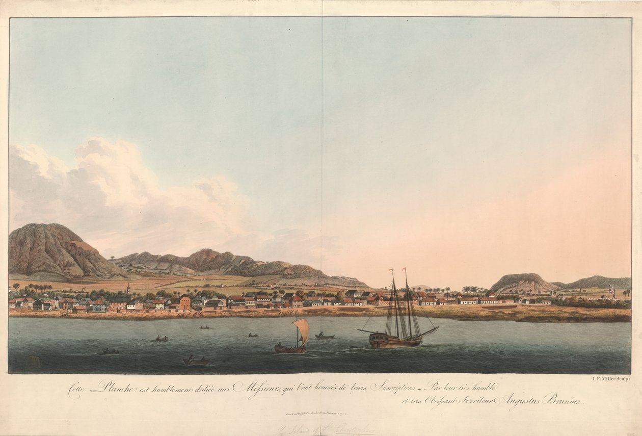 Vista de la Isla de San Cristóbal de John Frederick Miller