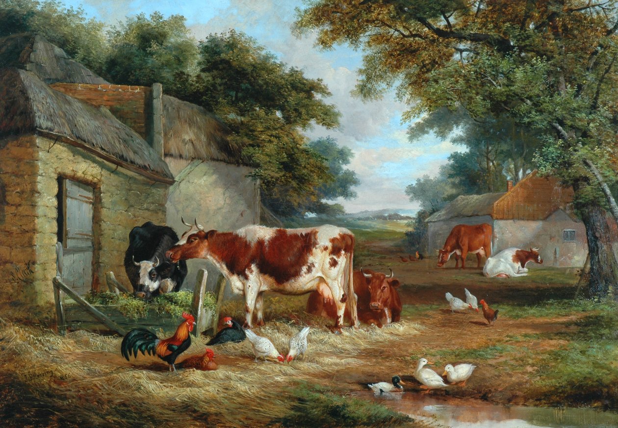 Patio de granja de John Frederick Herring Senior