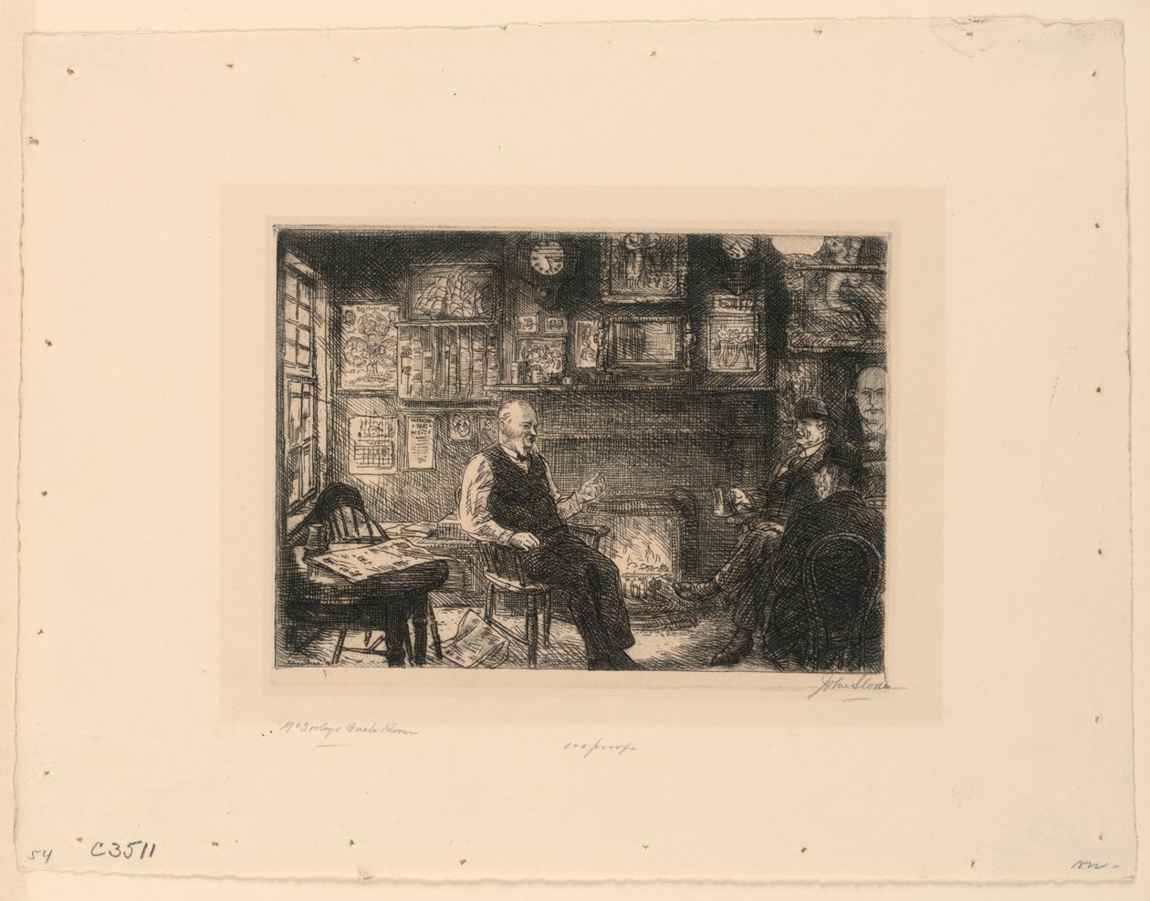 La Habitación Trasera de McSorley de John French Sloan