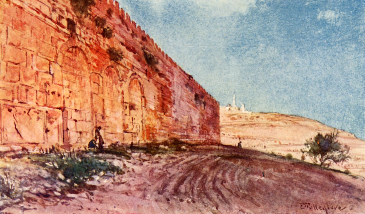 Jerusalén - La Puerta Triple del Área del Templo, 1902 de John Fulleylove