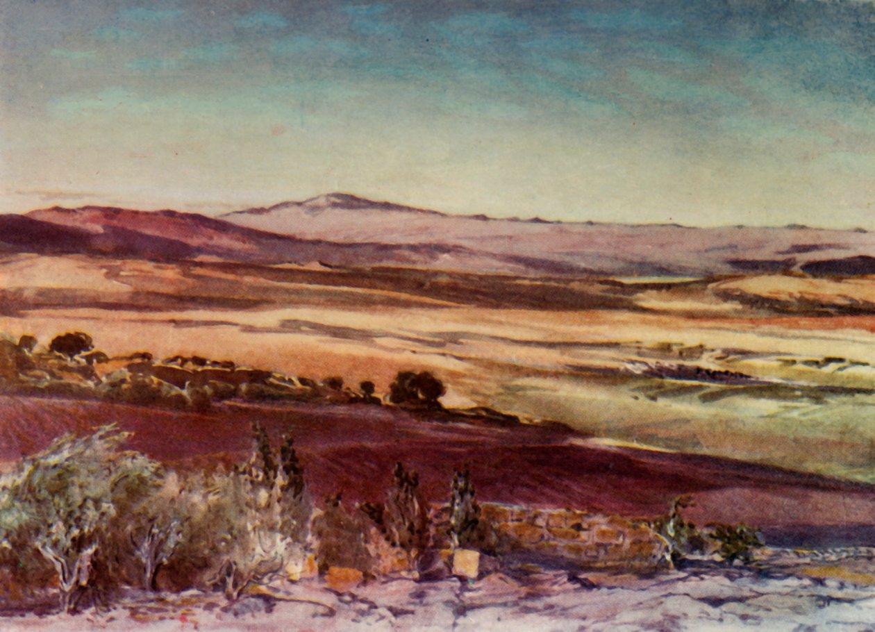 Monte Hermón desde las laderas de Tabor, 1902 de John Fulleylove