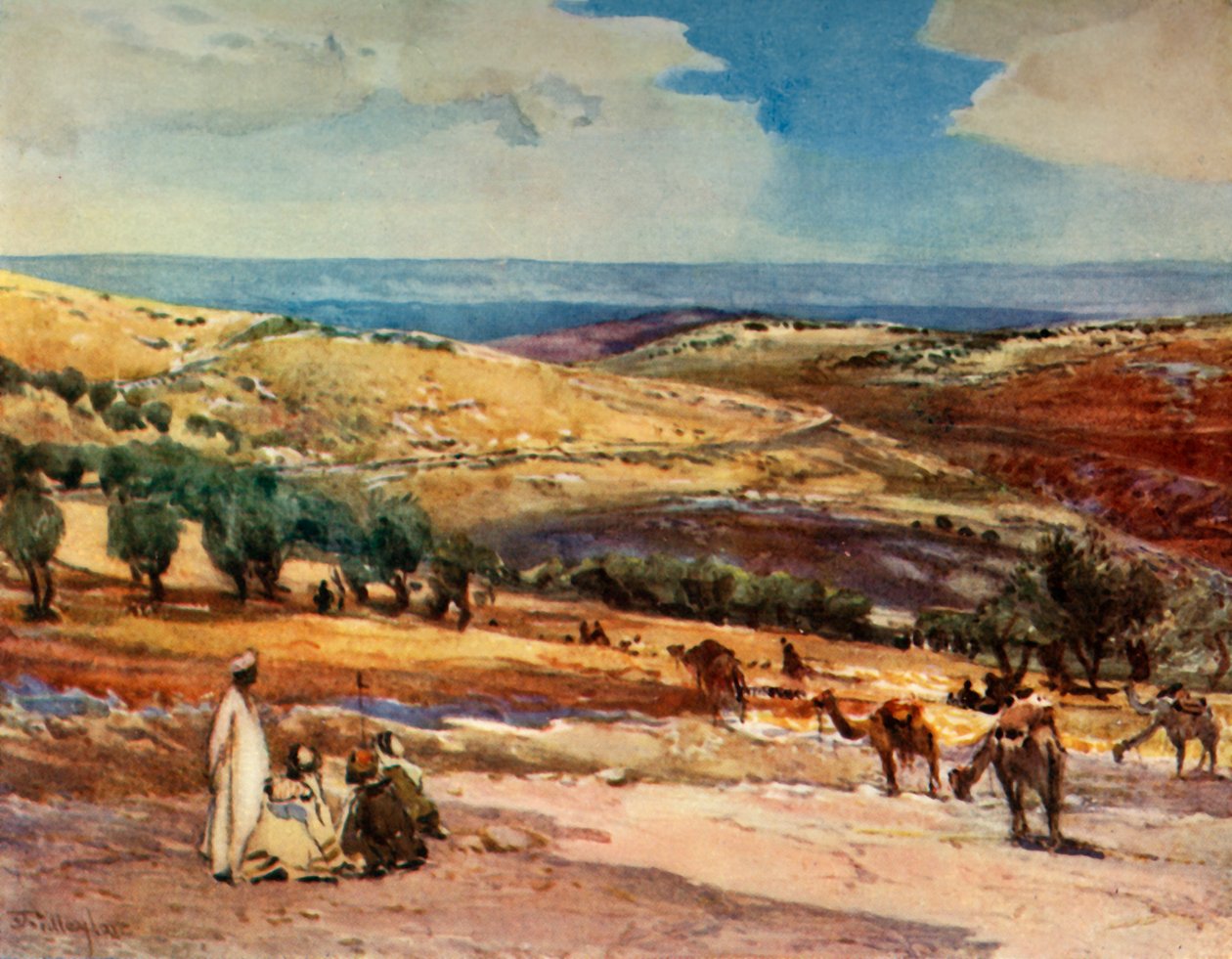 En el camino de Jerusalén a Betania, 1902 de John Fulleylove