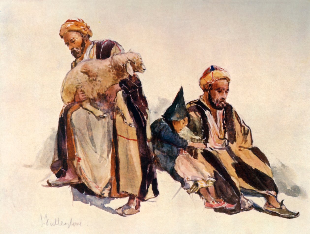 Pastores sirios y pastorcillo, 1902 de John Fulleylove