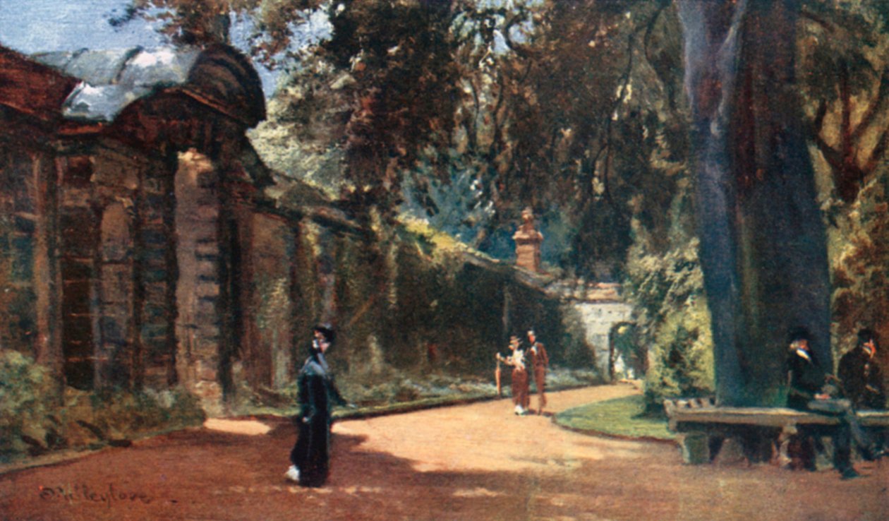 El Jardín Botánico (litografía en color) de John Fulleylove