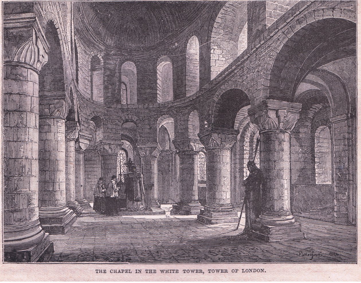 La capilla en la Torre Blanca, Torre de Londres de John Fulleylove