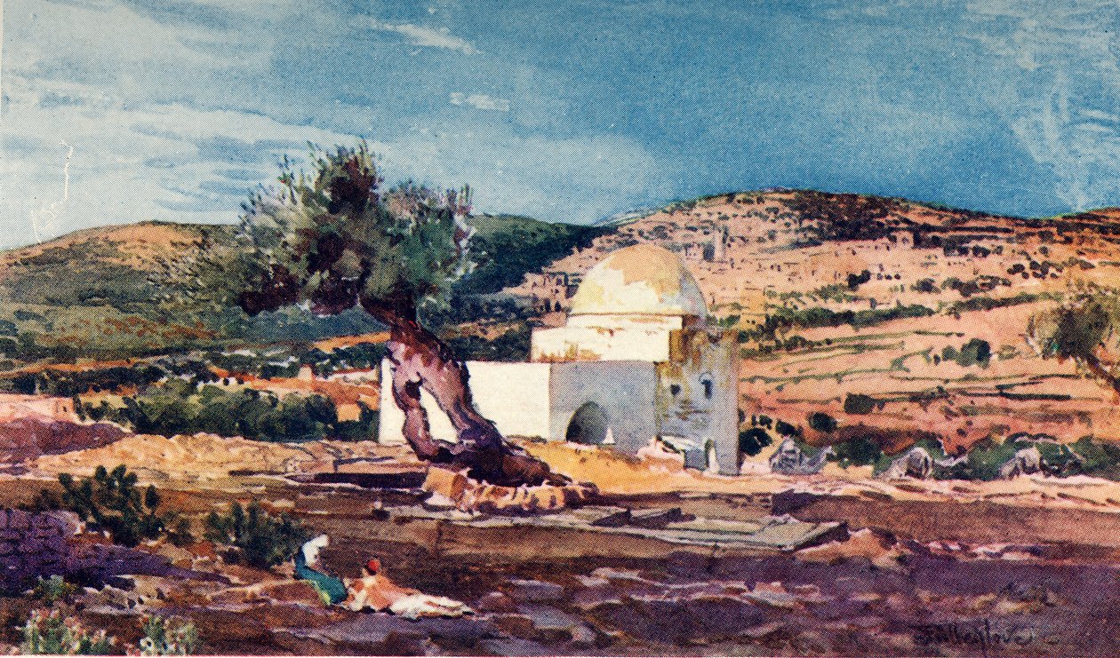 La tumba de Raquel en el camino de Jerusalén a Hebrón, 1902 de John Fulleylove