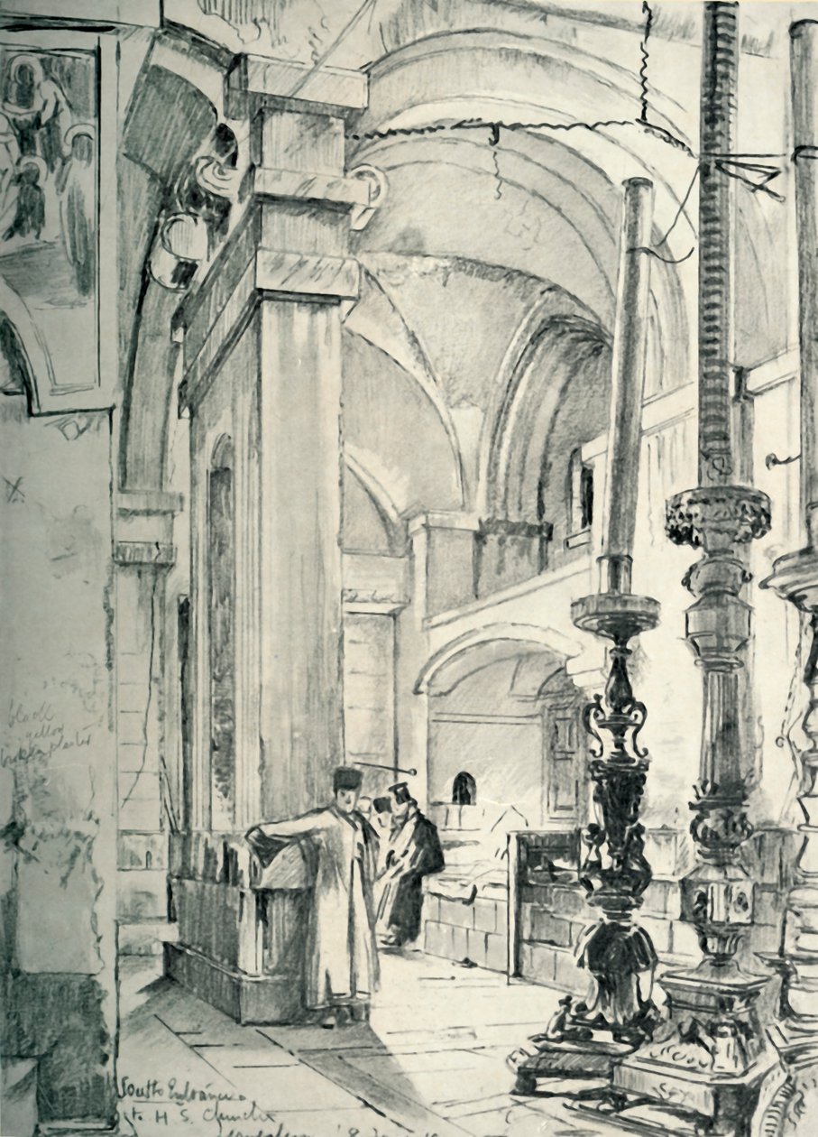 El vestíbulo de la Iglesia del Santo Sepulcro, 1902 de John Fulleylove