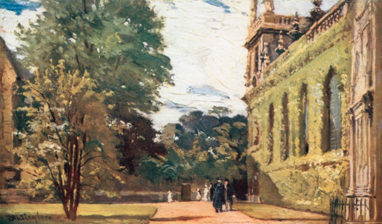 Trinity College (litografía en color) de John Fulleylove