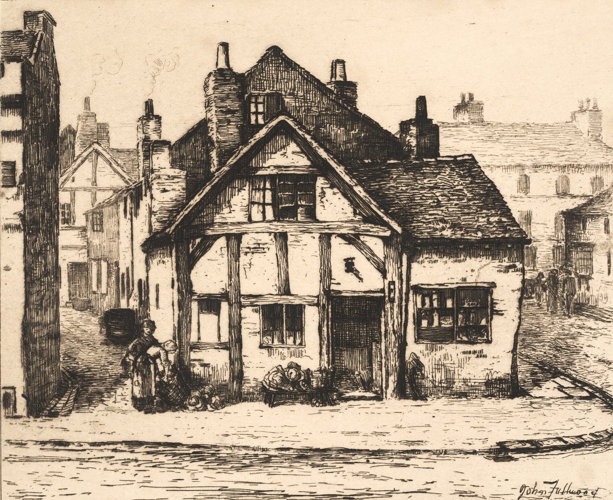 Casa vieja, Calle Salop, Wolverhampton, de 