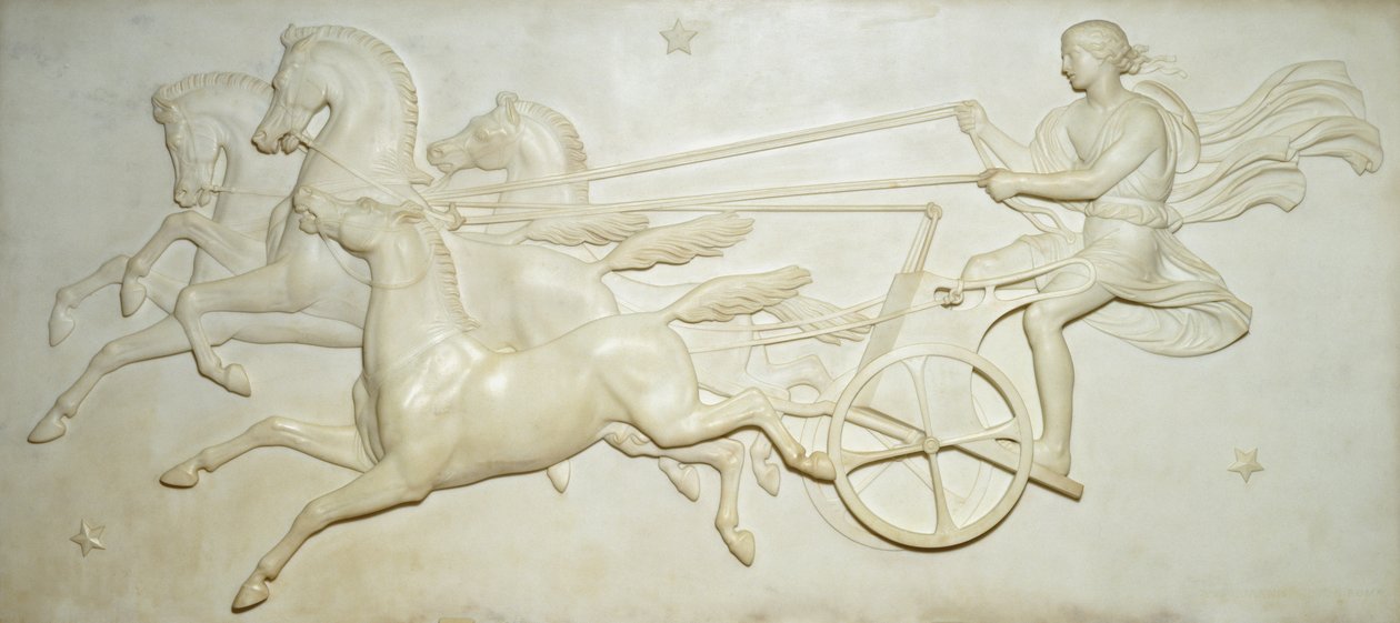 Relieve de Faetón conduciendo el carro del sol (mármol) de John Gibson