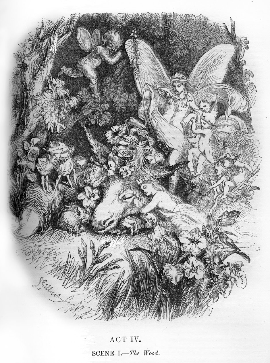 Sueño de una noche de verano de William Shakespeare de John Gilbert