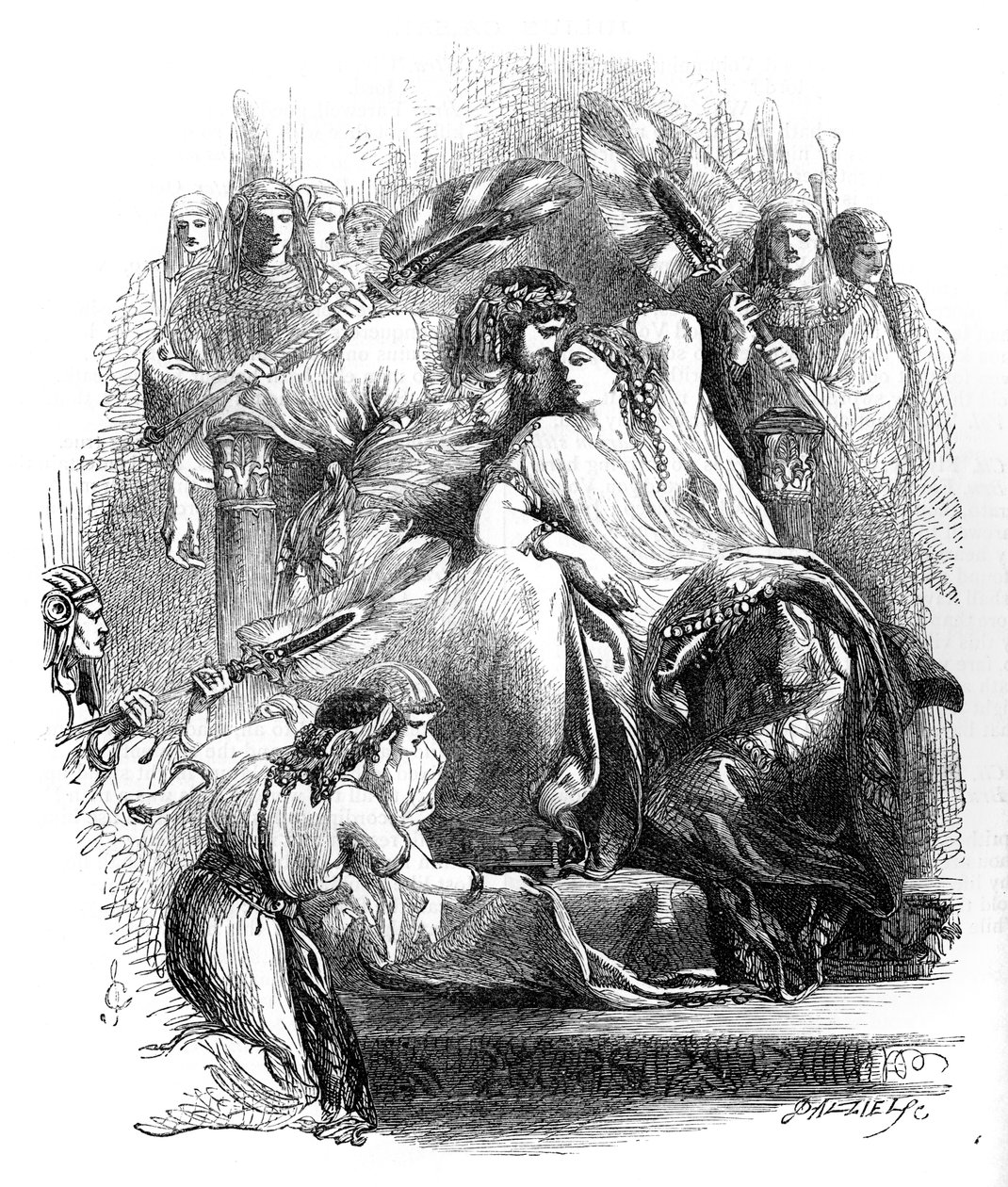 Antonio y Cleopatra de William Shakespeare de John Gilbert