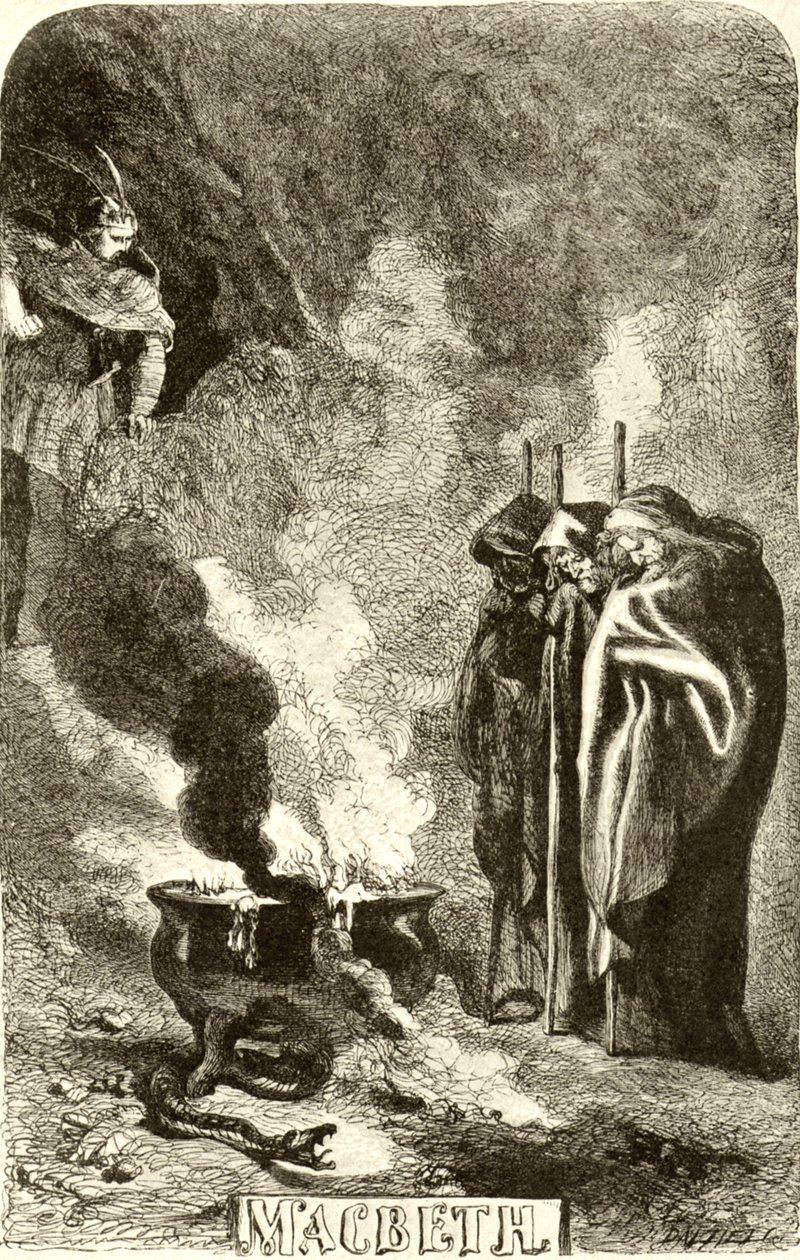 SHAKESPEARE - Macbeth - las tres brujas de John Gilbert
