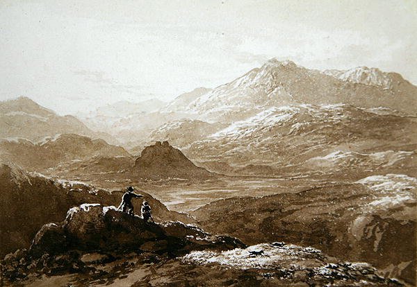 Castillo de Dolyddelan y Moel Siabod de John Glover