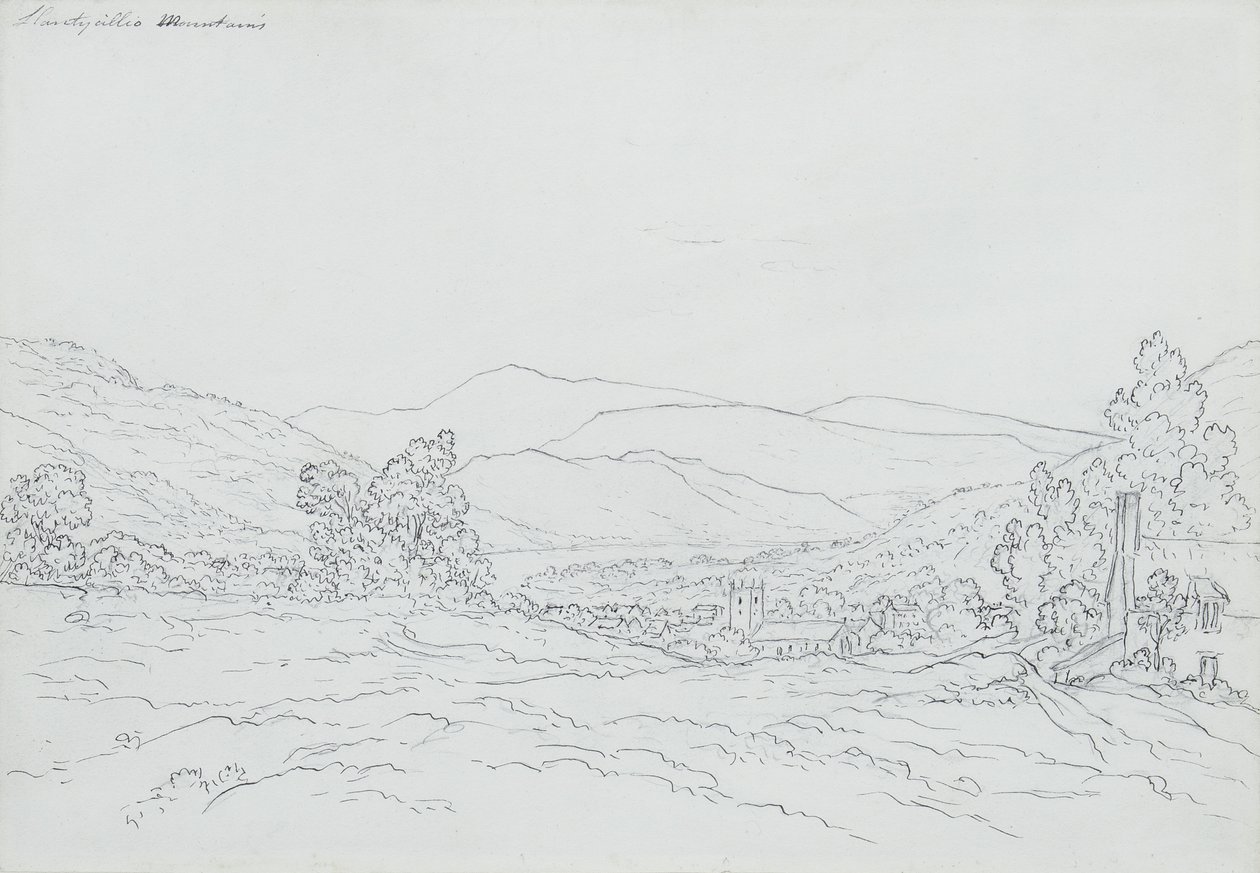 Montaña Llantysilio, Gales de John Glover