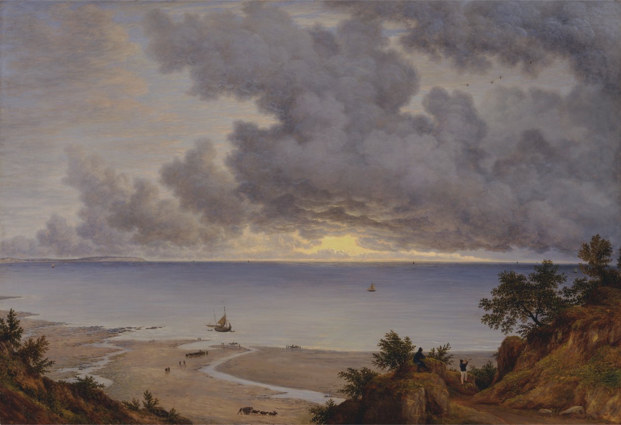Bahía de Sandown, desde cerca de Shanklin Chine, Isla de Wight de John Glover