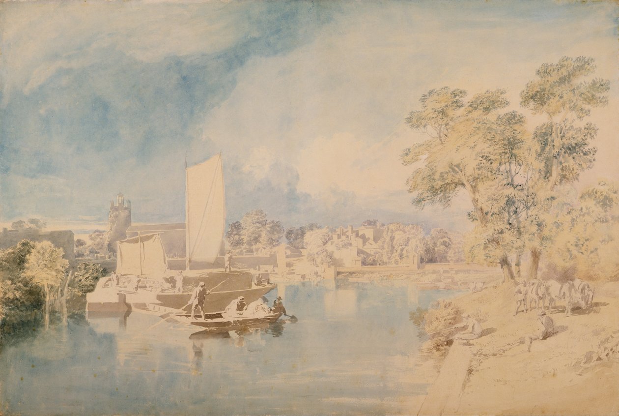 El Támesis en Isleworth, c.1805-10 de John Glover