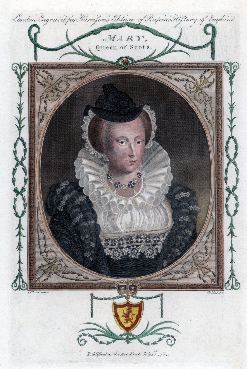 María I de Escocia, conocida popularmente como María, Reina de Escocia, 1794 de John Goldar