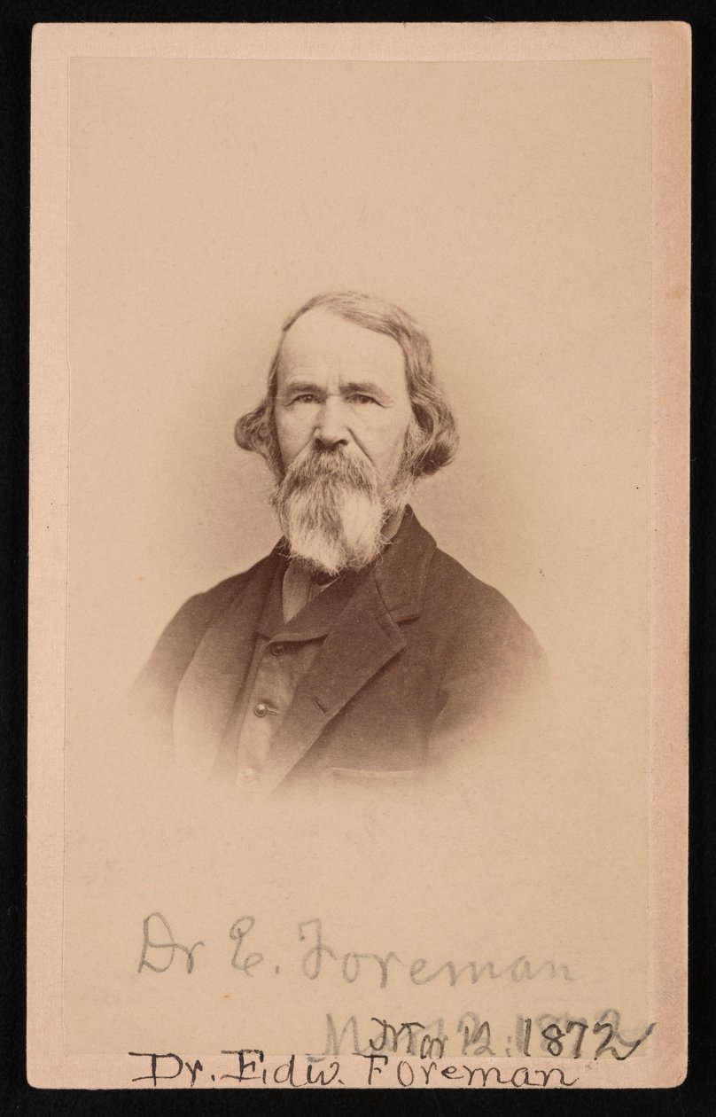Retrato del Dr. Edward R. Foreman 1808-1885, 12 de marzo de 1872 de John Goldin