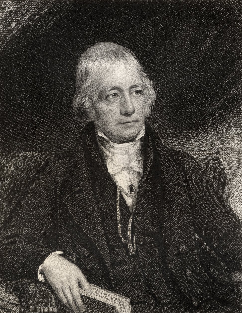 Sir Walter Scott, grabado por J. Thomson, de 