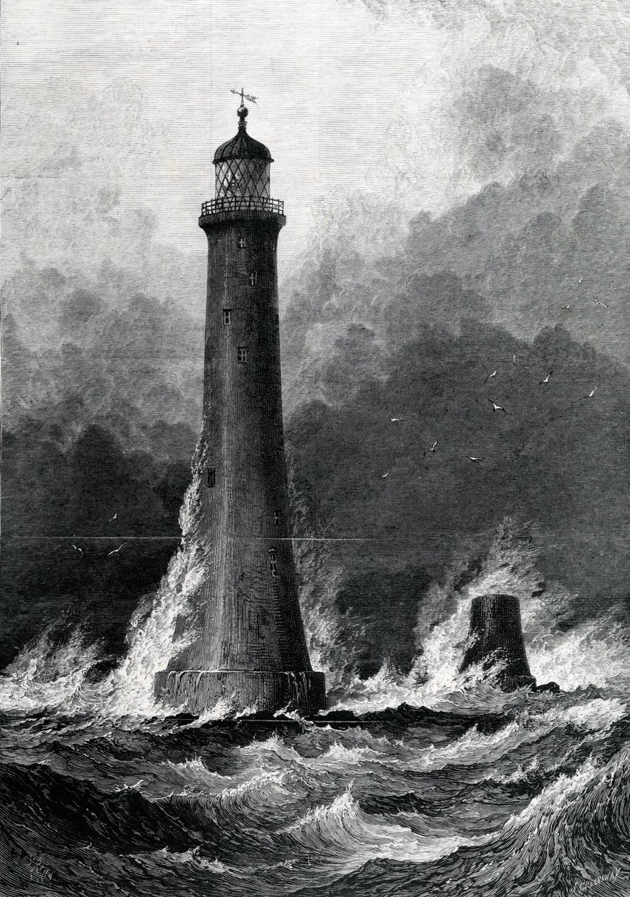 El Nuevo Faro Propuesto de Eddystone, ilustración de 