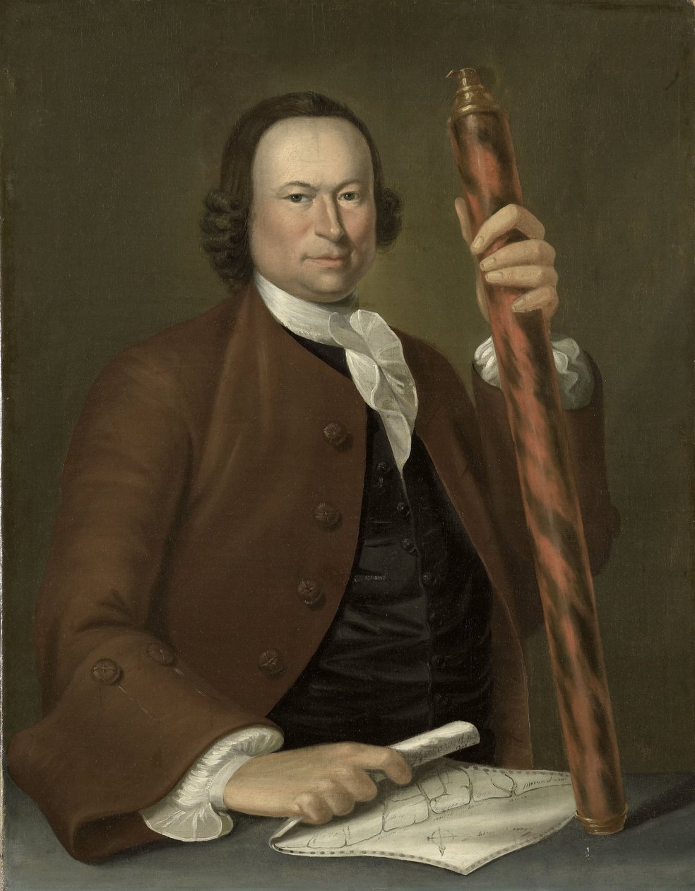 Retrato de un oficial en el mar de John Greenwood