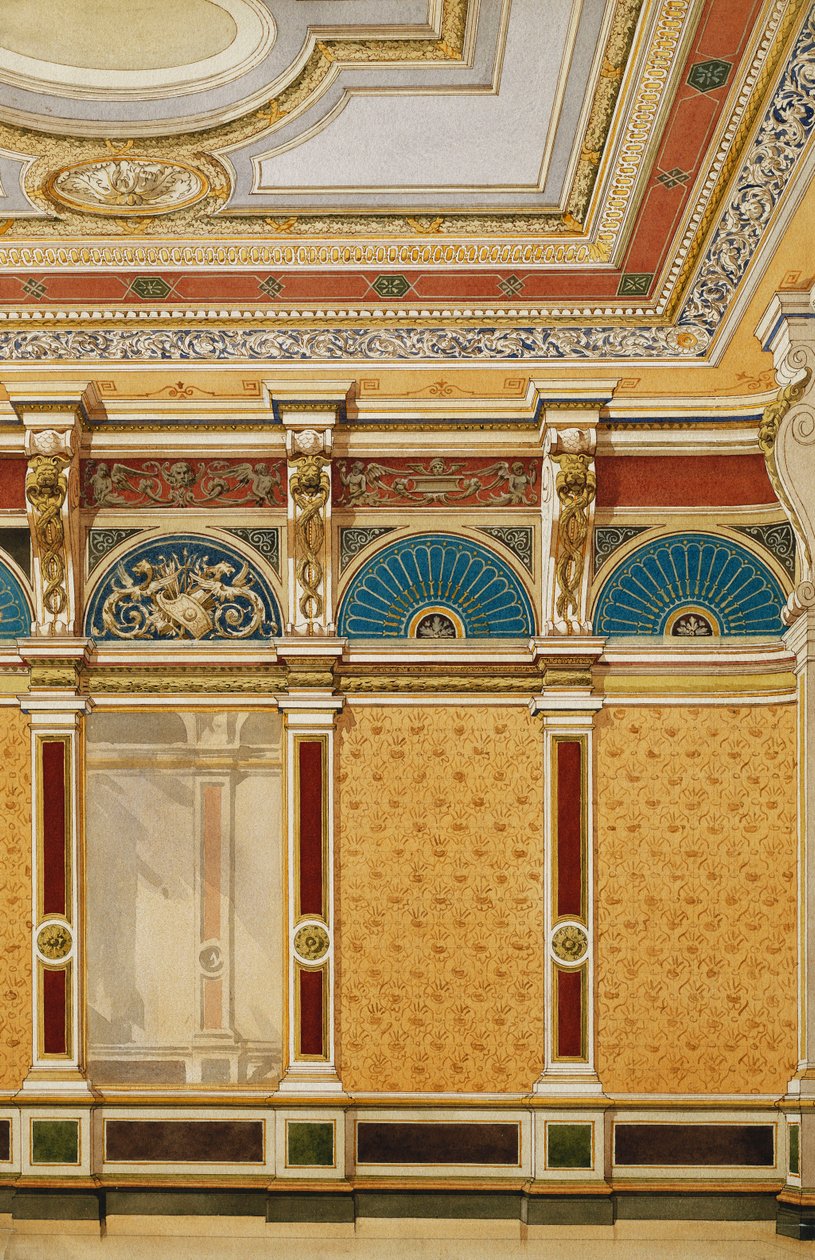 Diseño para la Decoración del Interior de una Sala de Estado de John Gregory Crace