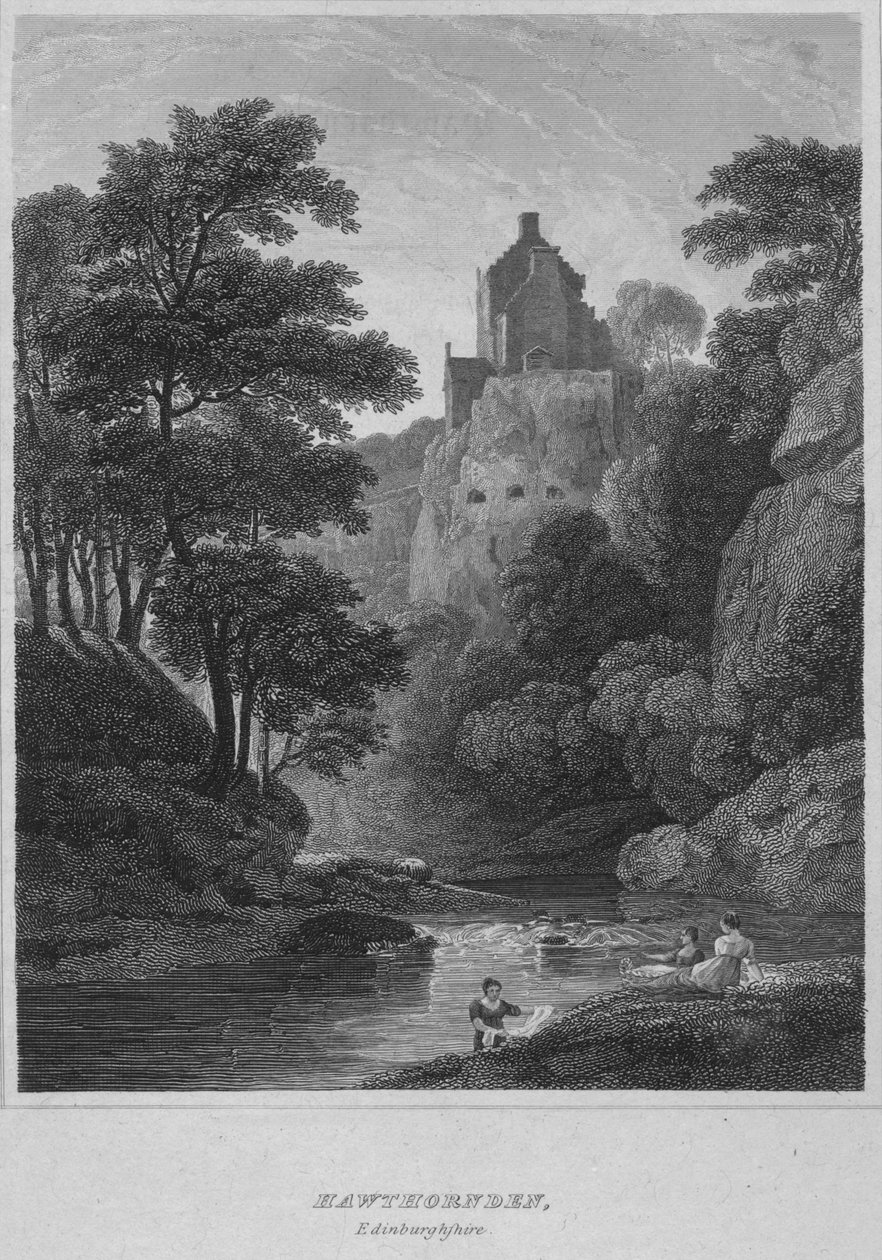 Hawthornden, Edimburgo, 1814 de John Greig