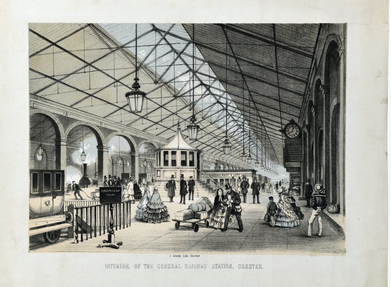 Interior de la Estación General de Ferrocarril, Chester de John Gresty