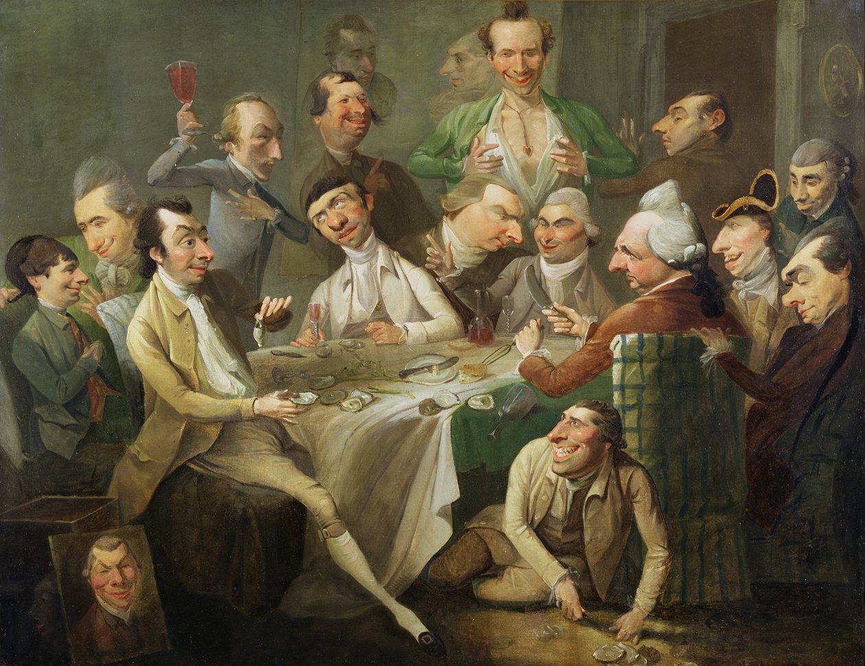 Un grupo de caricaturas, c.1776 de John Hamilton Mortimer
