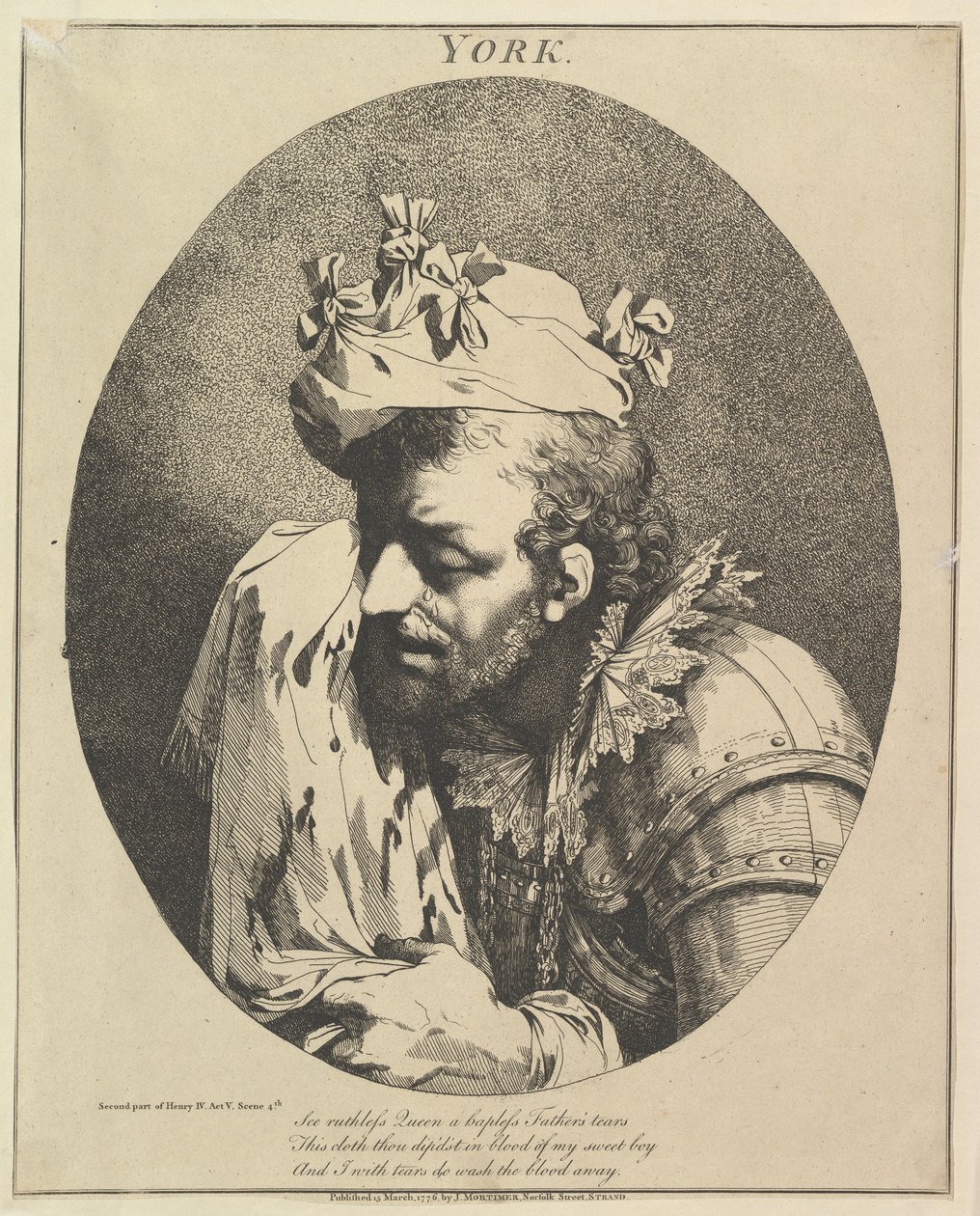 Duque de York Doce personajes de Shakespeare, 15 de marzo de 1776 de John Hamilton Mortimer